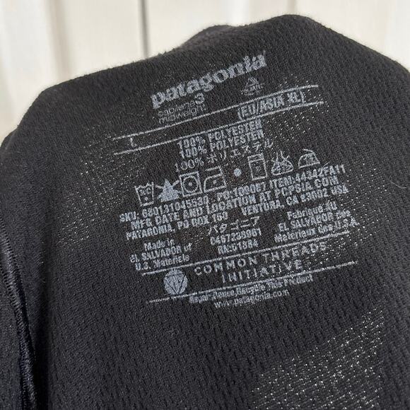 Patagonia Capilene 3 Baselayer Mid Weight Black Leggings Size Large - Picture 6 of 6